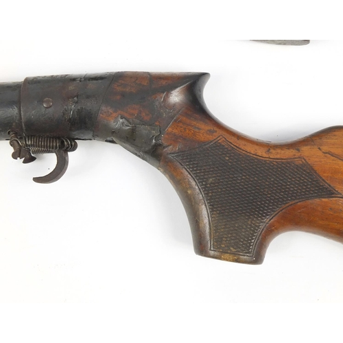 305 - WITHDRAWN - Two vintage BSA air rifles including a model D, the largest 113cm in length