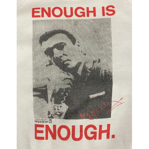 171 - Enough Is Enough jumper relating to the Kray's, made by Pete Gillet in an attempt to free the Kray's... 