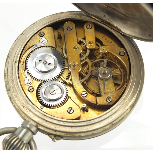 843 - Gentleman's advertising over sized pocket watch, the enamelled dial marked Edison and Swan United El... 