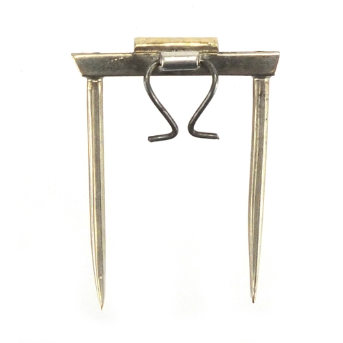 775 - Cartier brooch clasp, numbered WB747, 2.5cm in length