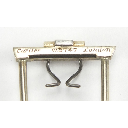 775 - Cartier brooch clasp, numbered WB747, 2.5cm in length