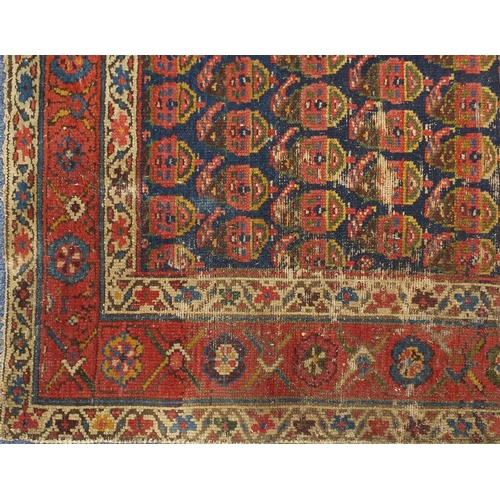 2020 - Rectangular Persian carpet runner, having an all over repeat design, 465cm x 113cm
