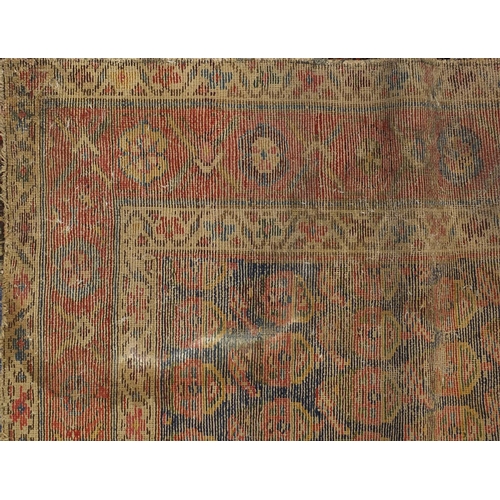 2020 - Rectangular Persian carpet runner, having an all over repeat design, 465cm x 113cm