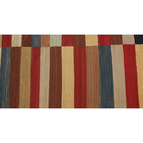 2035 - Rectangular Turkish Kilim rug, having an all over geometric design, 233cm x 179cm