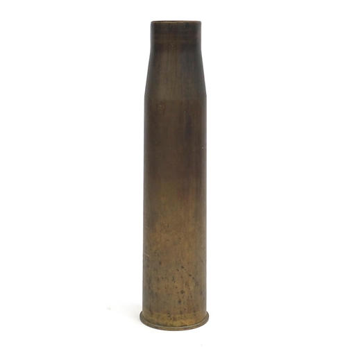 792 - Large brass shell case, 70cm high