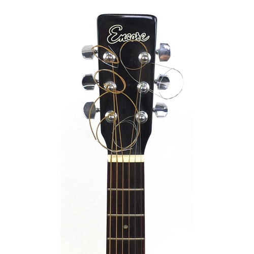 287 - Encore acoustic guitar with case, model W255B