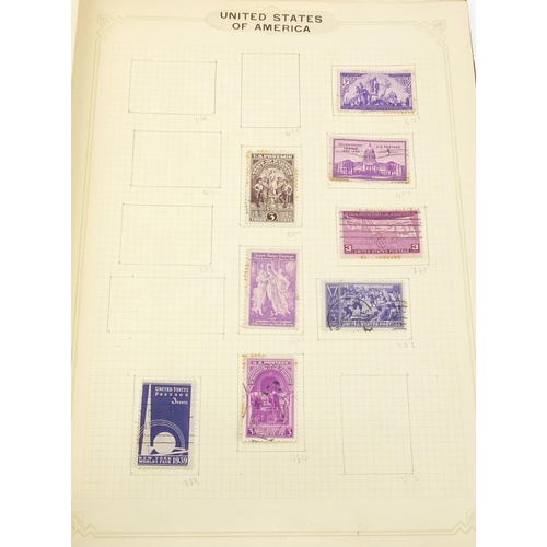 693 - World stamps arranged in an album and stock book, including France and Germany