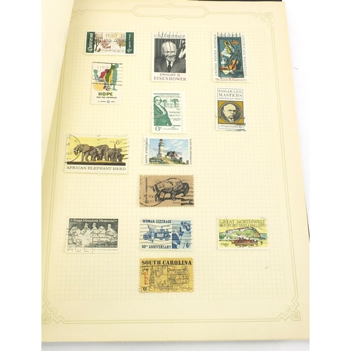 693 - World stamps arranged in an album and stock book, including France and Germany