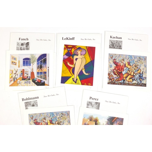 508 - Group of pencil signed prints with certificates of authenticity, including Bohlmann - Fantasy Island... 