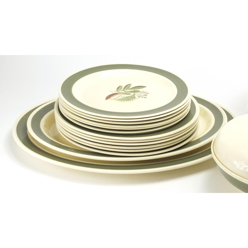 268 - Susie Cooper dinnerware including meat plate and lidded tureens