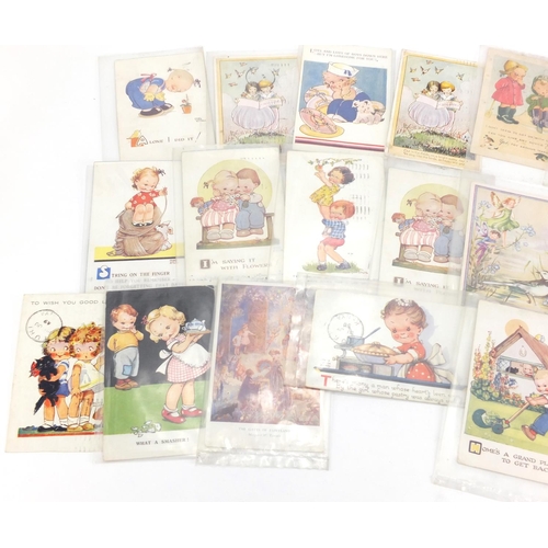 744 - Group of postcards including Mabel Lucie Attwell examples