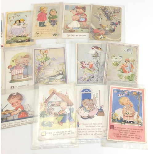 744 - Group of postcards including Mabel Lucie Attwell examples