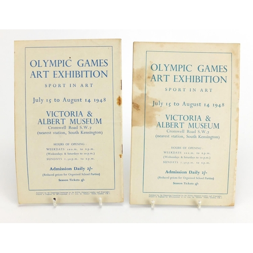 733 - Two London 1948 Athletics Programmes