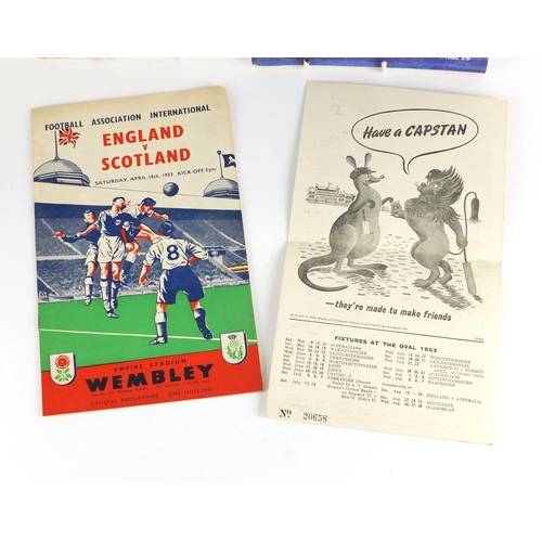 731 - Four England football programmes includin 1966