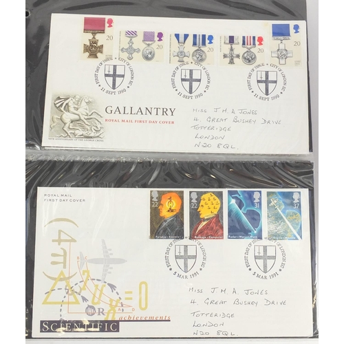 720 - First Day covers including Special and Cancels arranged in a Benhams album