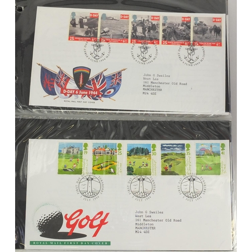 720 - First Day covers including Special and Cancels arranged in a Benhams album