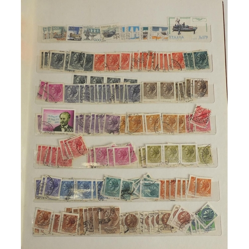 696 - World stamps arranged in an album including Olympic examples