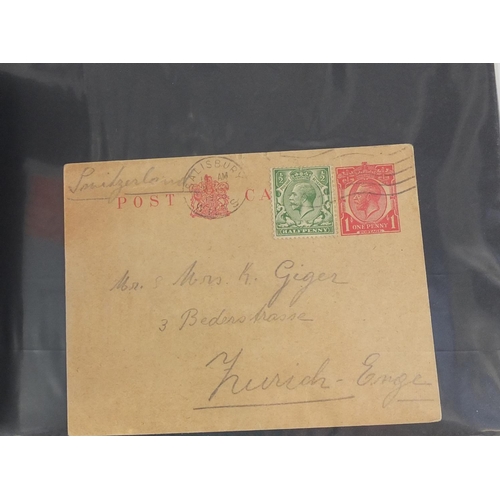 699 - Victorian and later postal history arranged in an album including penny red