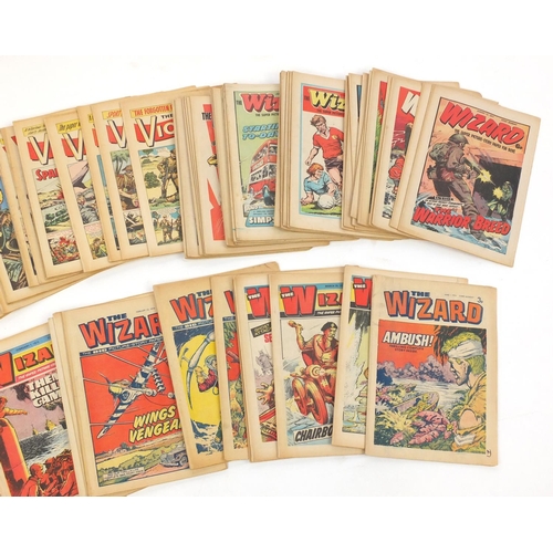 608 - Group of 1970's The Victor and Wizard magazines, various issues