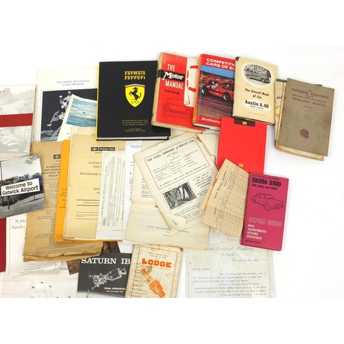 749 - Group of railway and motoring ephemera