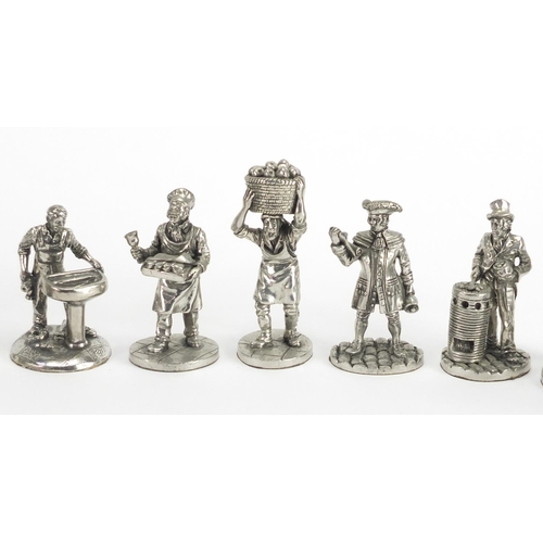 516 - Collection of Royal Hampshire pewter figures