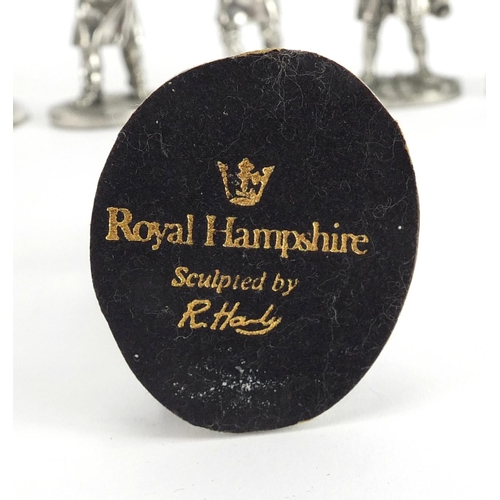 516 - Collection of Royal Hampshire pewter figures