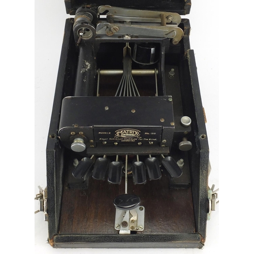 226 - Matrix model G number 1310 short hand machine, by the Royal National Institute for the Blind