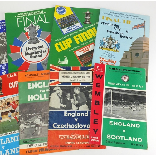 732 - Collection of mostly Cup Final football programmes