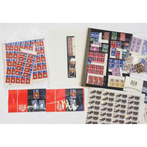 706 - Great Britain Mint stamps, some sheets