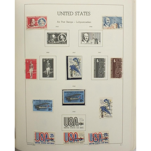 693A - 19th century and later United States of America stamps, arranged in an album