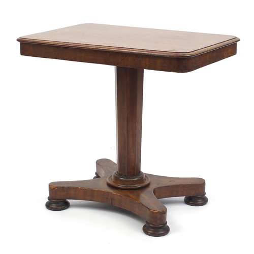 42 - Victorian rectangular mahogany occasional table, 59cm H x 63cm W x 43cm D
