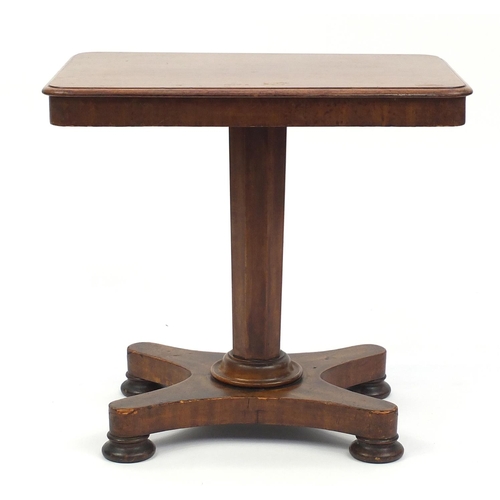 42 - Victorian rectangular mahogany occasional table, 59cm H x 63cm W x 43cm D