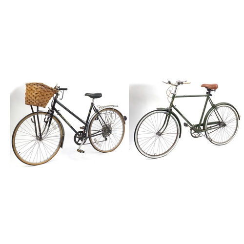 161 - Two vintage bicycles including a Hercules Balmoral