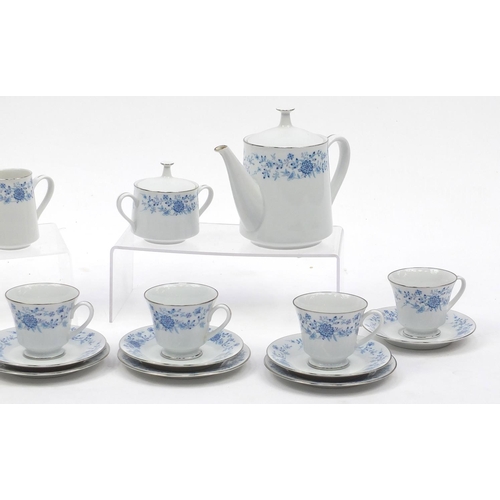 475 - R.C Sri Lanka Anthea patterned tea service