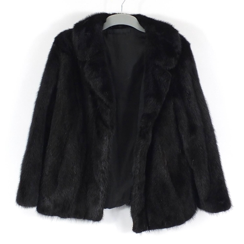 687A - Mink fur coat with written valuation, 85cm in length and one other