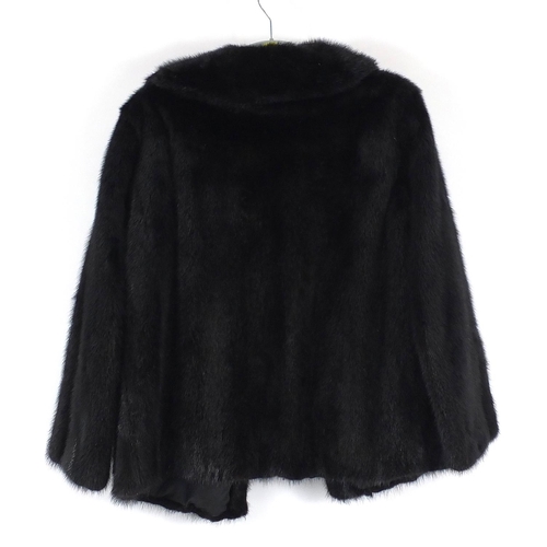 687A - Mink fur coat with written valuation, 85cm in length and one other