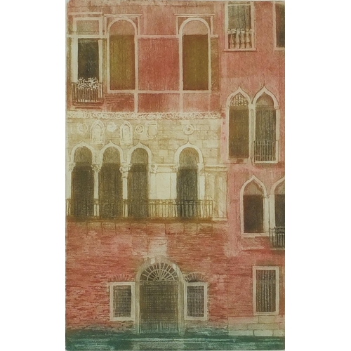 218A - Brian Denyer - Baker A R C A - Set of three Venetian limited edition etchings in colour all pencil s... 