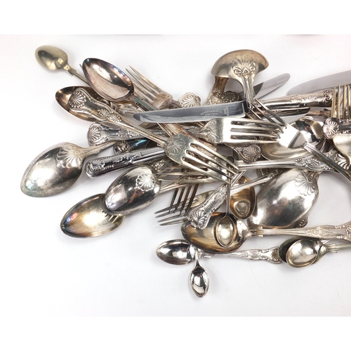 331 - Box of assorted silver plated cutlery