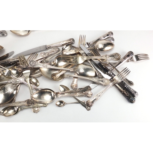 331 - Box of assorted silver plated cutlery