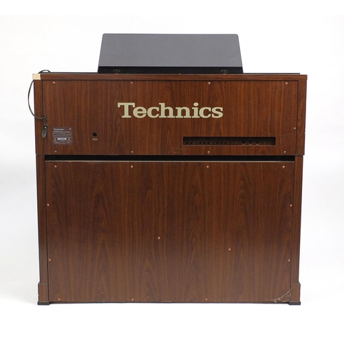 81 - Technics electric organ with stool, model SX-GX5