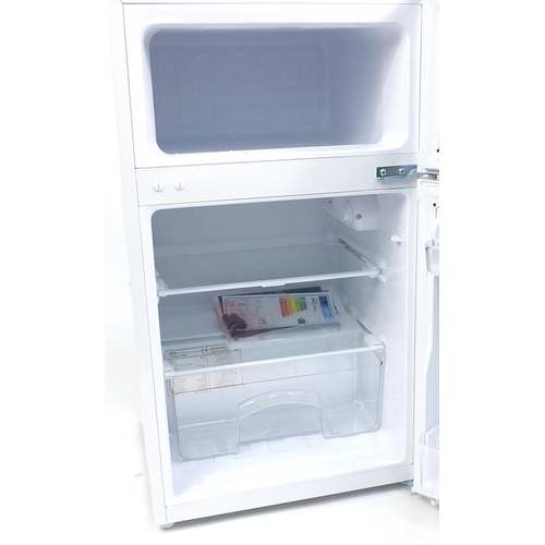 170 - Unbranded under counter fridge freezer, 84cm high