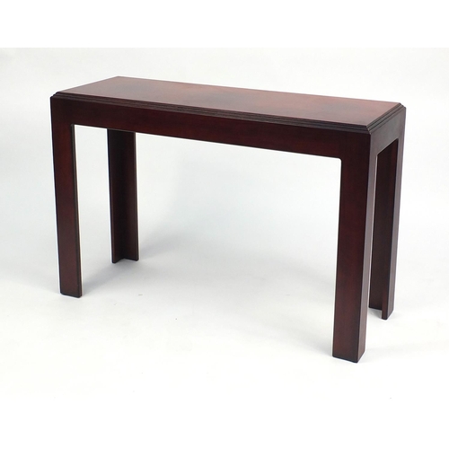 32 - Rosewood console table, 74cm H x 109cm W x 40cm D