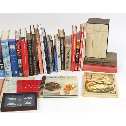 609 - Hardback books including cookery and anatomy examples