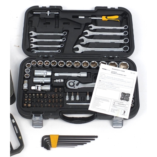 595 - Two as new Workzone spanner and socket sets