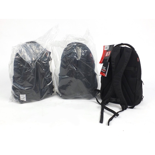 567 - Three as new Manfrotto black backpacks