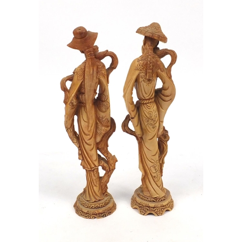 198 - Pair of large decorative Oriental figures