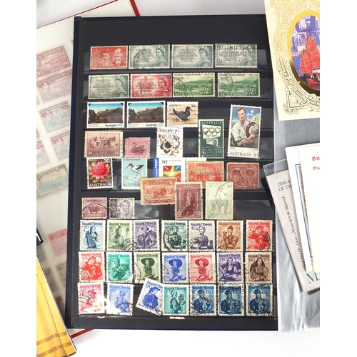 703 - Assorted World stamps, arranged in albums including some mint and unused