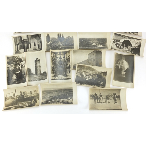 745 - Group of back and white post cards, including Jerusalem