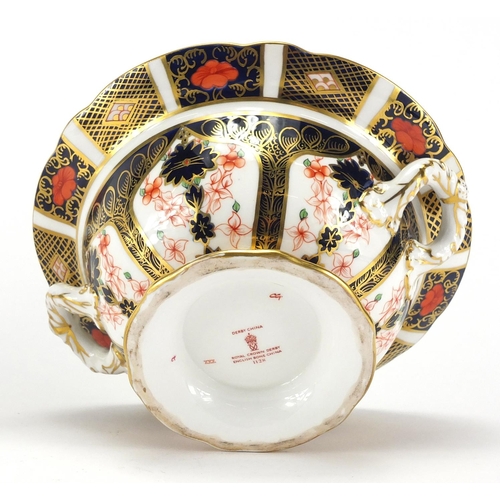 2264 - Royal Crown Derby old Imari lidded tureen on stand, presented to Mrs E E Armstrong by The Corporatio... 