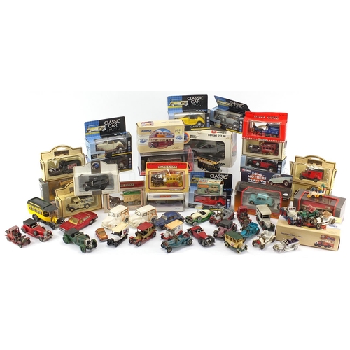 180 - Collection of mostly boxed die cast collectors vehicles including Days Gone and Lledo examples